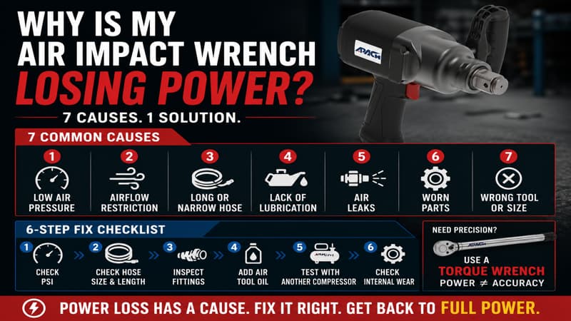 Why Is My Air Impact Wrench Losing Power? (Complete Fix Guide)